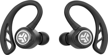 JLab Audio - Epic Air Elite True Wireless Earbud Headphones - Black - Larger Front