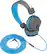 Alt View 13. JLab - JBuddies Studio On-Ear Kids Wired Headphones - Gray/Blue.