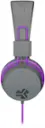 Alt View 11. JLab - JBuddies Studio On-Ear Kids Wired Headphones - Gray/Purple.