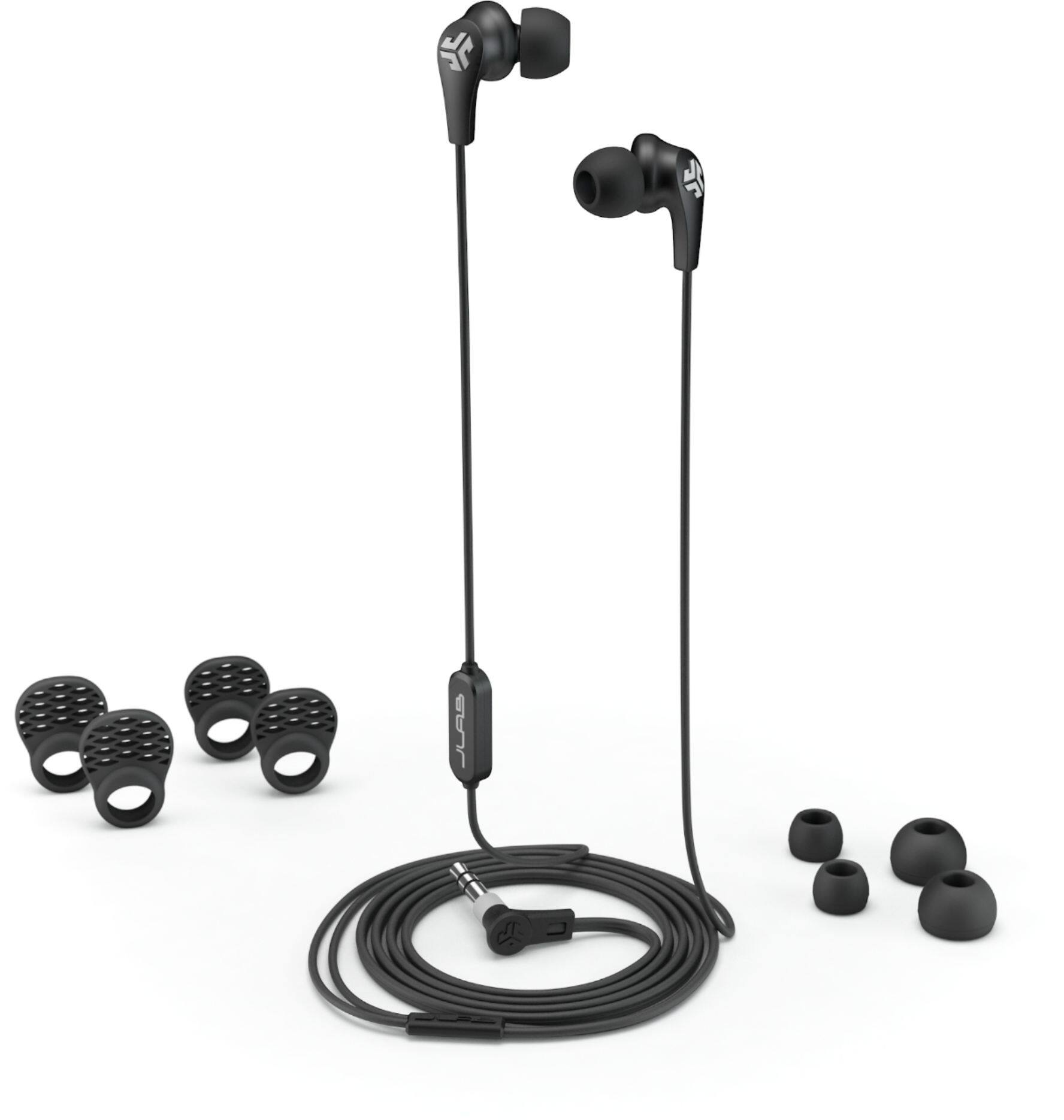 Alt View 12. JLab - JBuds Pro Signature Wired Earbud Headphones - Black.