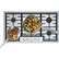 Alt View 12. Bosch - Benchmark Series 36" Built-In Gas Cooktop with 5 burners and OptiSim - Stainless Steel.