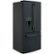 Angle Zoom. GE - 17.5 Cu. Ft. French Door Counter-Depth Refrigerator - Fingerprint resistant black slate.