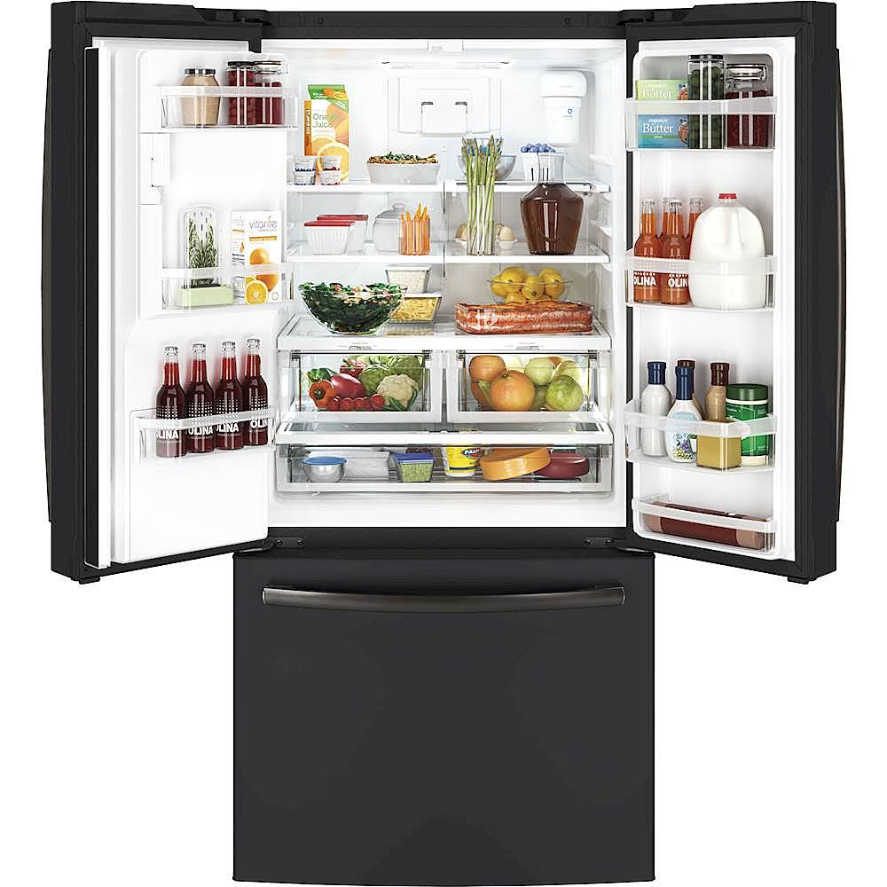 Alt View 1. GE - 17.5 Cu. Ft. French Door Counter-Depth Refrigerator.