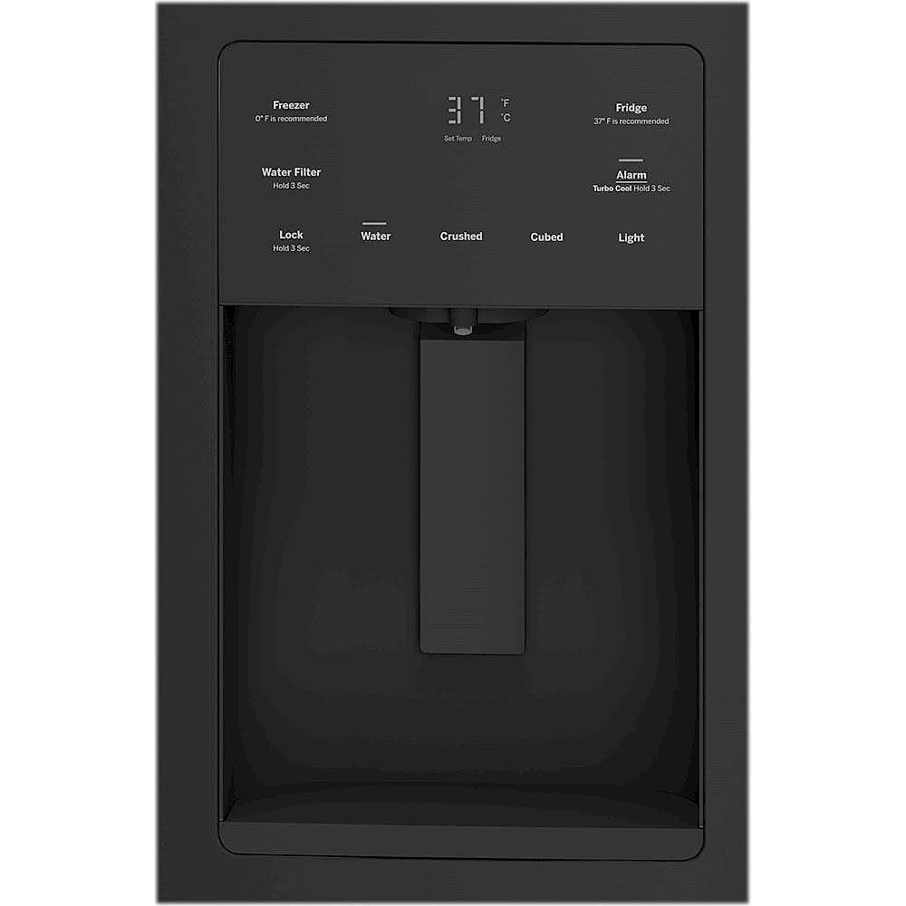 Alt View 3. GE - 17.5 Cu. Ft. French Door Counter-Depth Refrigerator.