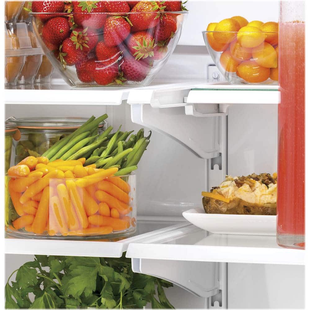 Alt View 5. GE - 17.5 Cu. Ft. French Door Counter-Depth Refrigerator.