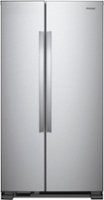 Whirlpool - 25.1 Cu. Ft. Side-by-Side Refrigerator - Stainless steel - Front_Zoom