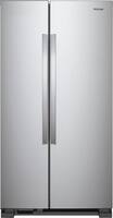 Whirlpool - 25.1 Cu. Ft. Side-by-Side Refrigerator - Stainless steel - Front_Zoom