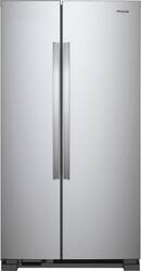 Whirlpool - 25.1 Cu. Ft. Side-by-Side Refrigerator - Stainless Steel - Front_Zoom