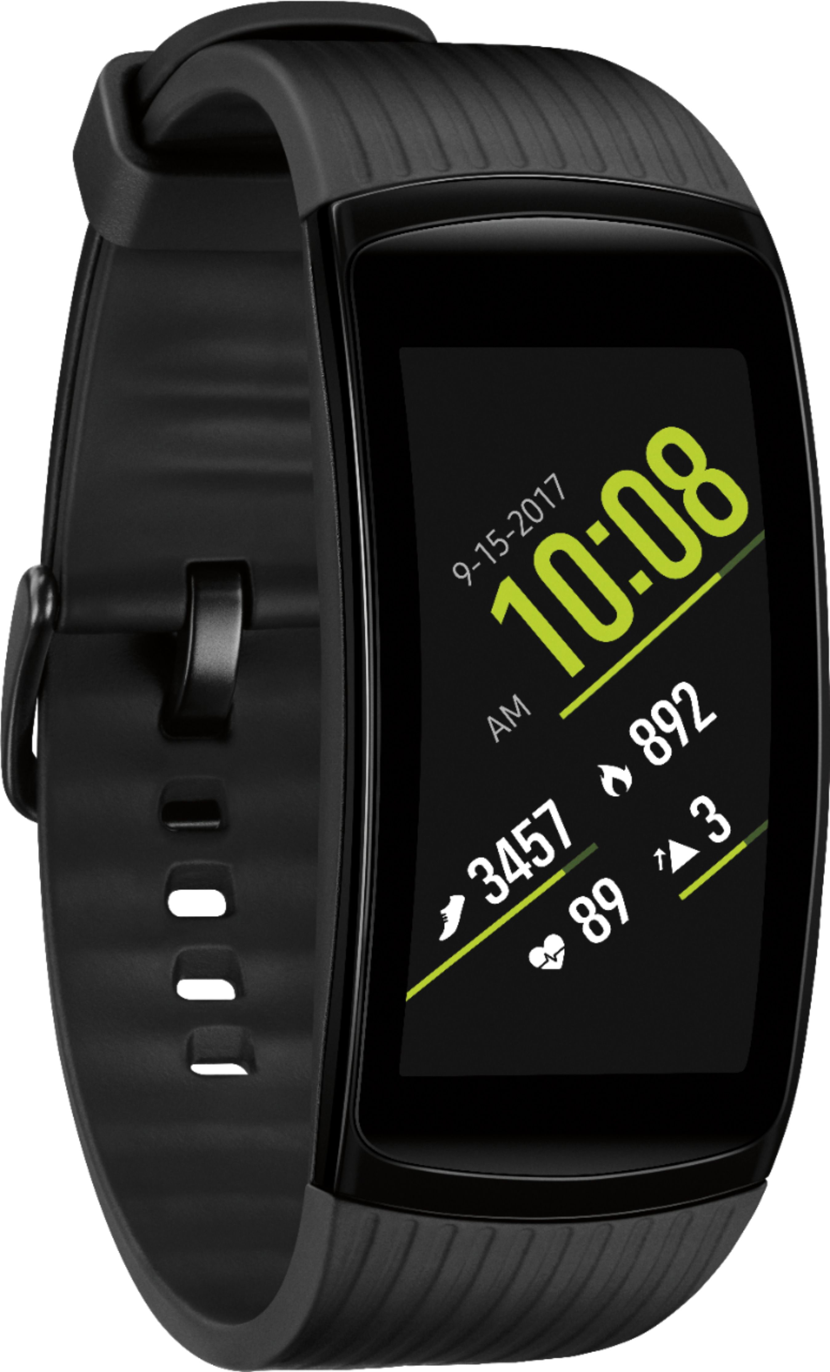 Samsung Geek Squad Certified Gear Fit2 Pro Fitness Watch (Small) Black GSRF SM-R365NZKNXAR - Best Buy