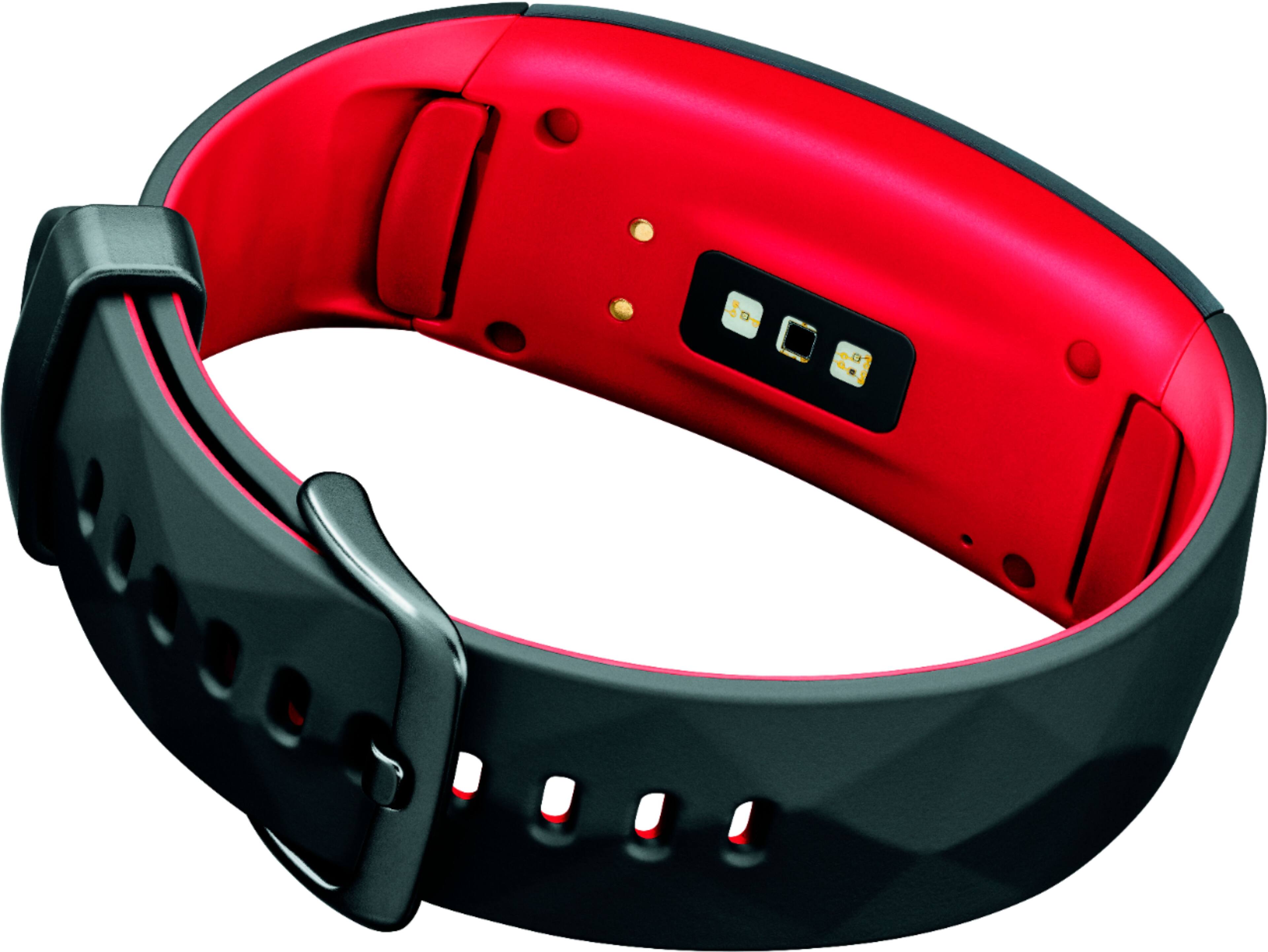 Back. Samsung - Geek Squad Certified Refurbished Gear Fit2 Pro Fitness Watch (Large).