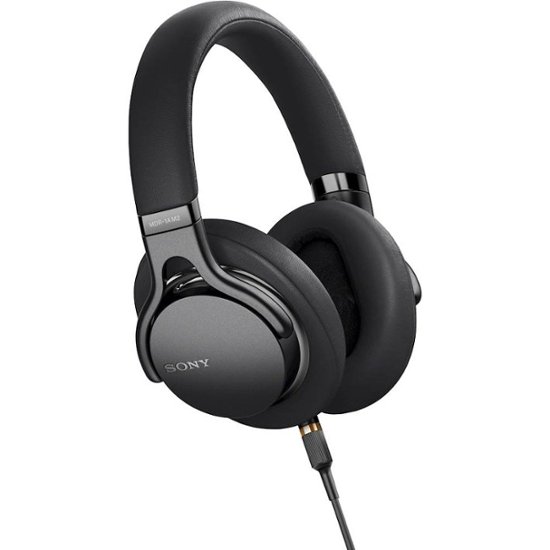 Angle Zoom. Sony - 1AM2 Wired Over-the-Ear Hi-Res Headphones - Black.