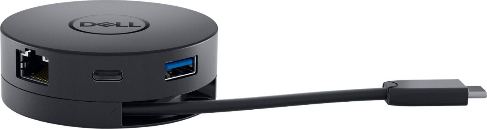 Alt View 13. Dell - USB-C Mobile Adapter - DA300 - 6-in-1 Adapter - Type C Laptop Compatible - Dock and Adapter - Black.
