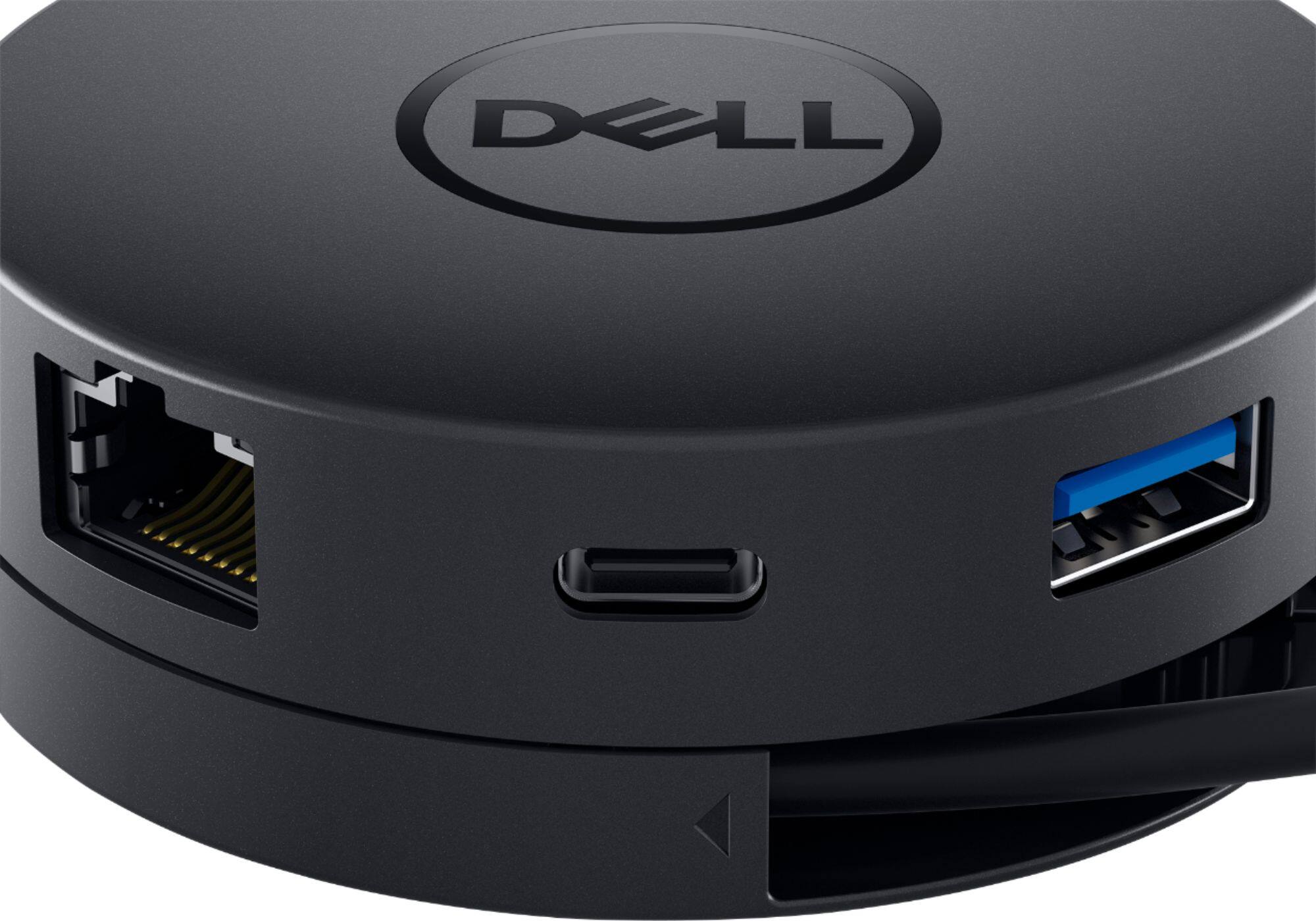 Alt View 14. Dell - USB-C Mobile Adapter - DA300 - 6-in-1 Adapter - Type C Laptop Compatible - Dock and Adapter - Black.