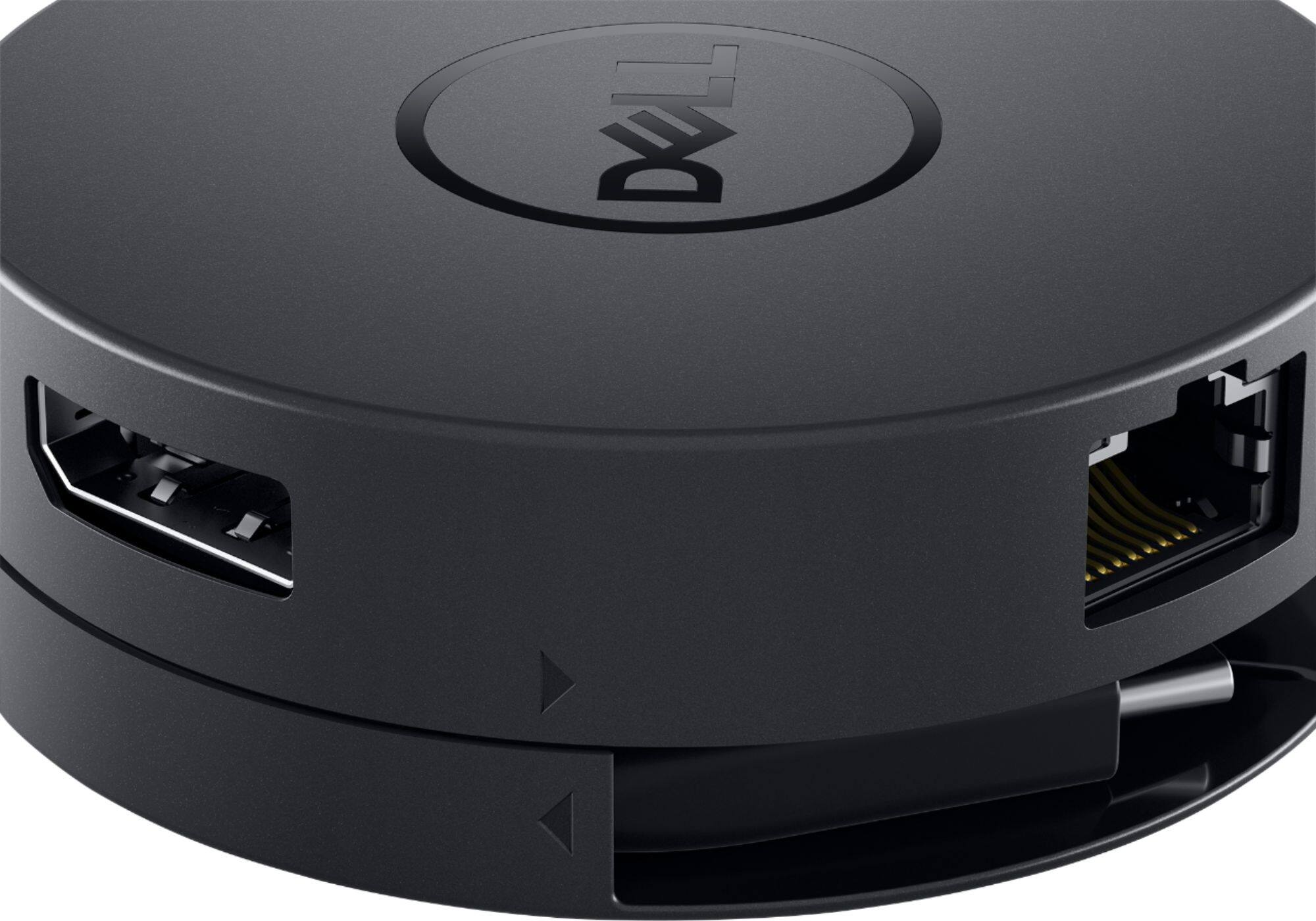 Alt View 15. Dell - USB-C Mobile Adapter - DA300 - 6-in-1 Adapter - Type C Laptop Compatible - Dock and Adapter - Black.