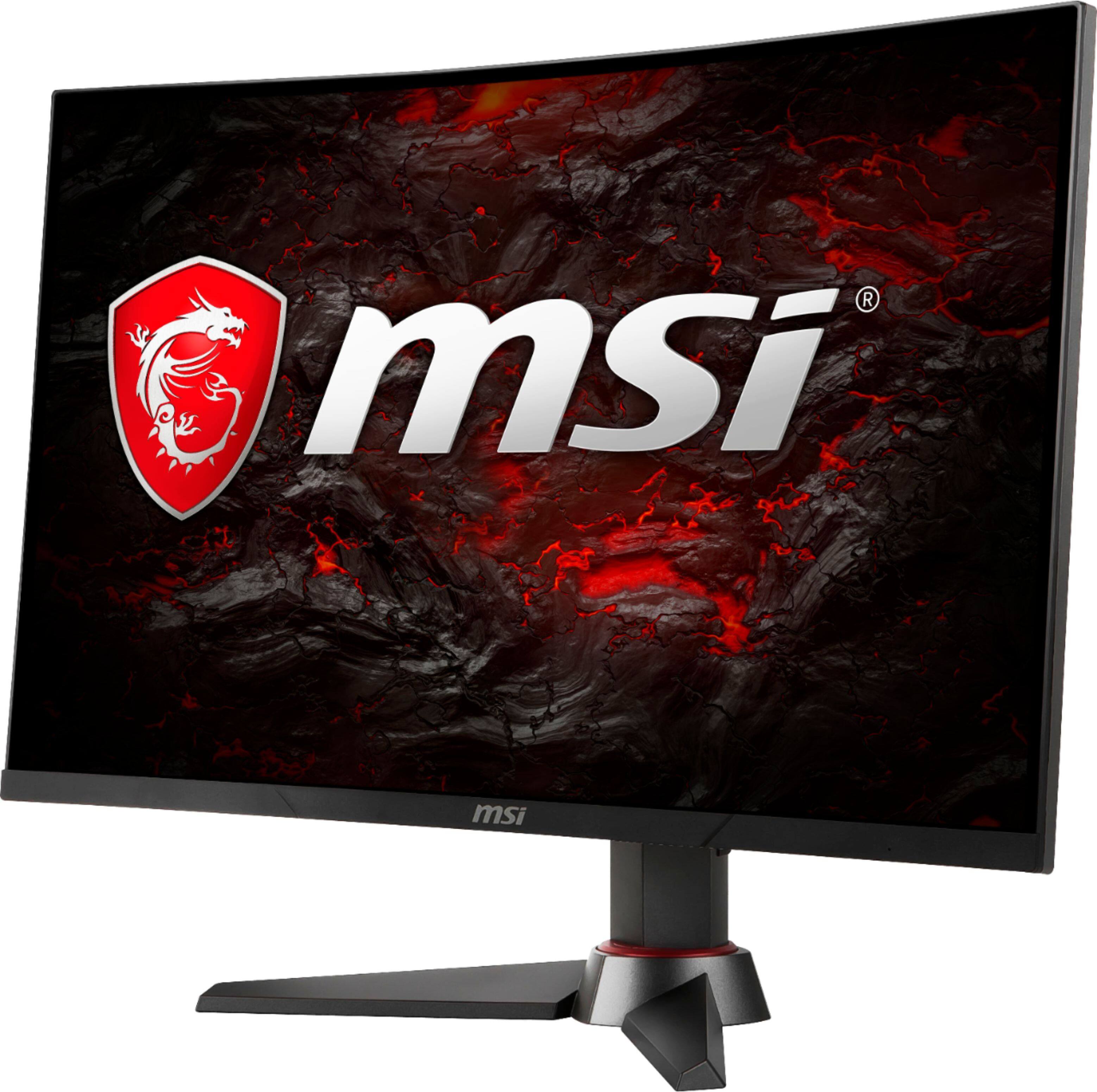 Alt View 1. MSI - Optix 27" LED Curved QHD FreeSync Monitor (DisplayPort, HDMI, DVI) - Black.