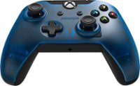 Front Zoom. PDP - Wired Controller for PC and Xbox One - Blue.