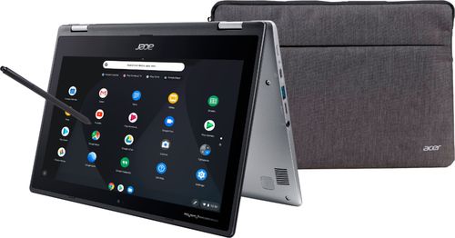 Acer - Spin 11 2-in-1 11.6" Touch-Screen Chromebook - Intel Celeron - 4GB Memory - 32GB eMMC Flash Memory - Sparkly Silver