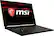 Angle. MSI - 15.6" Gaming Laptop - Intel Core i7 - 16GB Memory - NVIDIA GeForce GTX 1070 - 512GB Solid State Drive - Matte Black With Gold Diamond Cut.