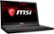 Angle Zoom. MSI - 15.6" Gaming Laptop - Intel Core i7 - 16GB Memory - NVIDIA GeForce GTX 1060 - 1TB Hard Drive + 256GB Solid State Drive - Aluminum Black.