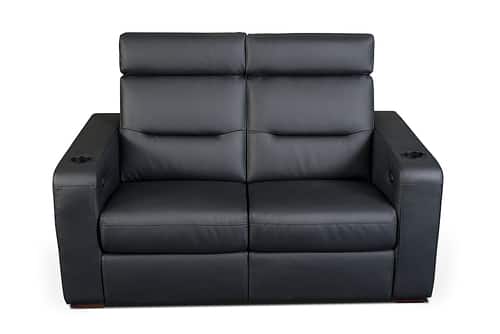 Salamander Designs - AV Basics TC3 Power Recline Home Theater Loveseat - Black