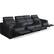 Alt View 13. Salamander Designs - AV Basics TC3 Straight 4-Seat Power Recline Home Theater Seating with Middle Loveseat - Black.