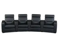 Front. Salamander Designs - Salamander Designs AV Basics 4 Seat Row - Black.