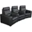 Angle. Salamander Designs - AV Basics TC3 Curved 3-Seat Power Recline Home Theater Seating - Black.