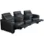 Alt View 12. Salamander Designs - AV Basics TC3 Curved 3-Seat Power Recline Home Theater Seating - Black.