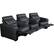 Alt View 12. Salamander Designs - AV Basics TC3 Curved 3-Seat Power Recline Home Theater Seating - Black.