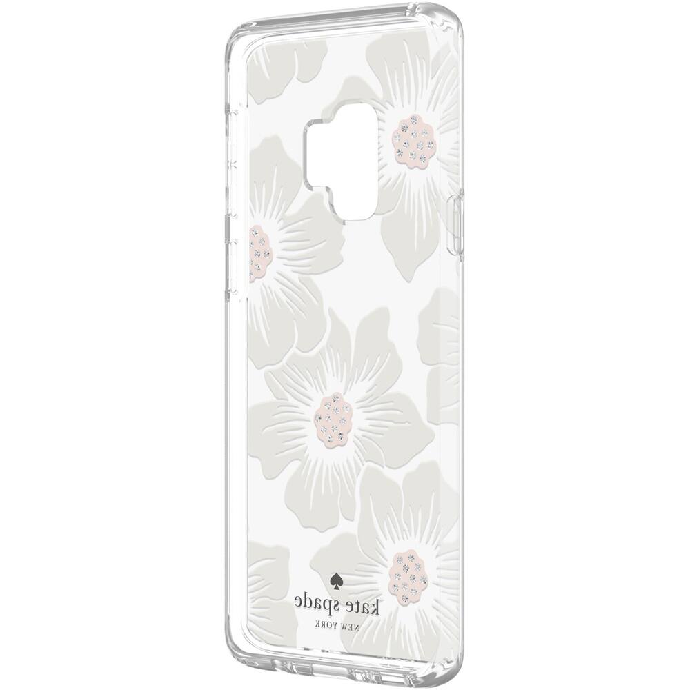 Alt View 11. kate spade new york - Case for Samsung Galaxy S9 - Cream With Stones/Hollyhock Floral Clear.
