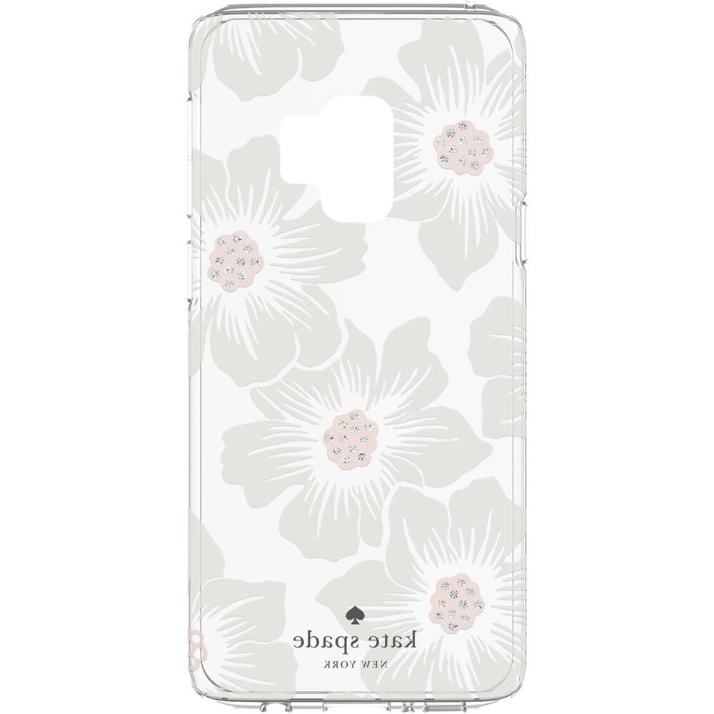 Alt View 12. kate spade new york - Case for Samsung Galaxy S9 - Cream With Stones/Hollyhock Floral Clear.