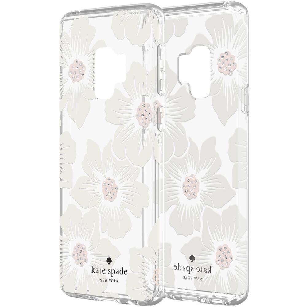Alt View 13. kate spade new york - Case for Samsung Galaxy S9 - Cream With Stones/Hollyhock Floral Clear.