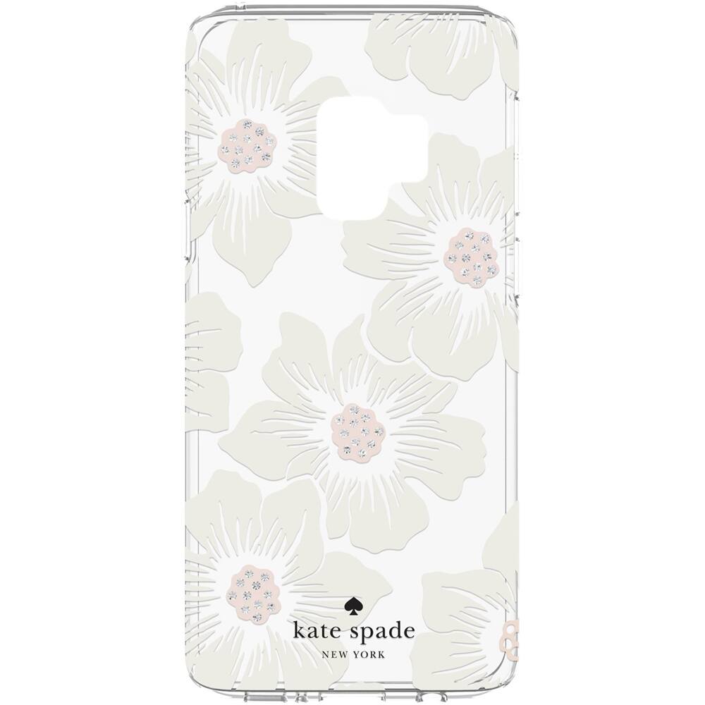 Alt View 14. kate spade new york - Case for Samsung Galaxy S9 - Cream With Stones/Hollyhock Floral Clear.
