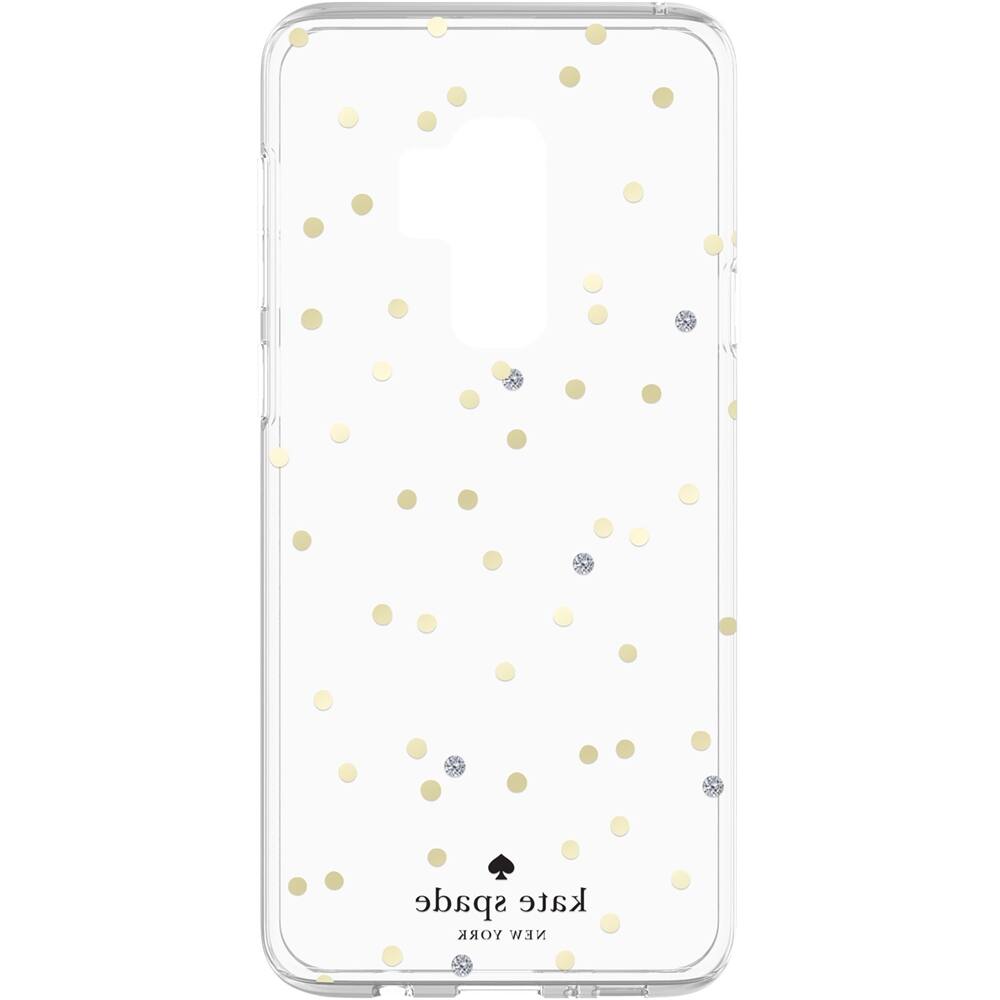 Alt View 12. kate spade new york - Case for Samsung Galaxy S9+ - Scatter Dot Gold/Clear With Stones.