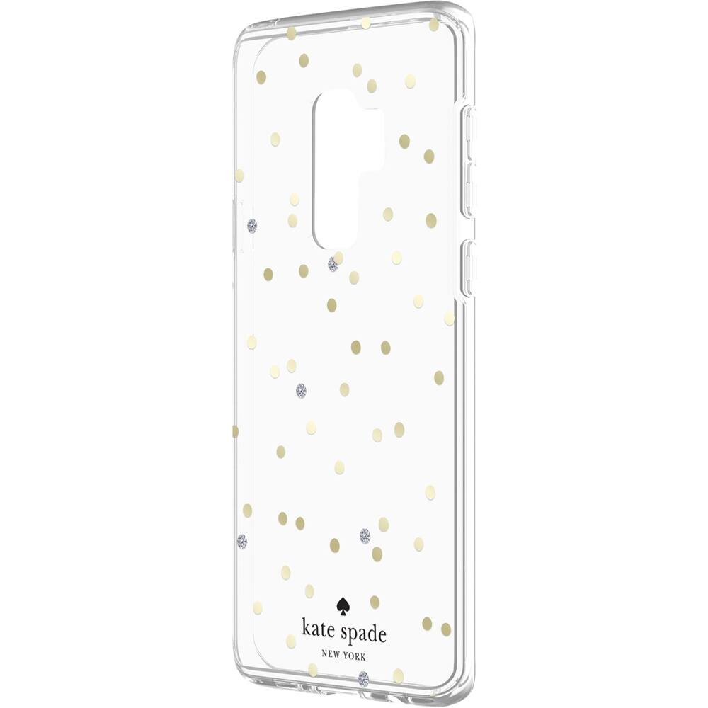 Alt View 14. kate spade new york - Case for Samsung Galaxy S9+ - Scatter Dot Gold/Clear With Stones.