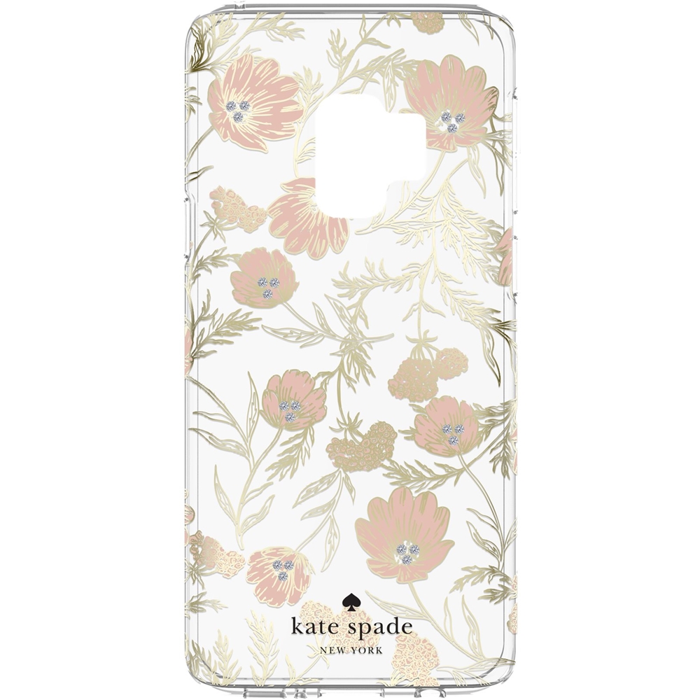 Best Buy: kate spade new york Case for Samsung Galaxy S9 Clear/Blossom  Pink/Gold With Stones KSSA-041-BPKGG