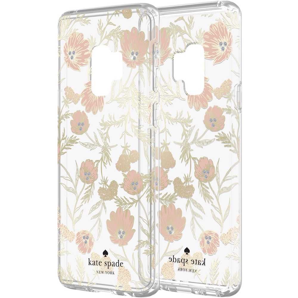 Best Buy: kate spade new york Case for Samsung Galaxy S9 Clear/Blossom  Pink/Gold With Stones KSSA-041-BPKGG