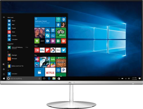 Rent to own ASUS - Zen AiO 23.8" Touch-Screen All-In-One - Intel Core i7 - 12GB Memory - 1TB Hard Drive + 128GB Solid State Drive - Icicle Silver