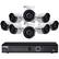 Front. Lorex - 8-Channel, 8-Camera Indoor/Outdoor Wired 4K 2TB NVR Surveillance System - Black/White.