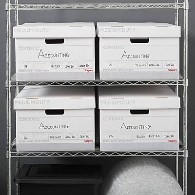 MEDIUM DUTY  
CONTENTS: ACCOUNTING  
1/2  
1/2021 Mar 20  
Staples  

MEDIUM DUTY  
CONTENTS: ACCOUNTING  
1/2  
1/2021 Jun 20  
Staples  

MEDIUM DUTY  
CONTENTS: ACCOUNTING  
1/2  
10/2023 Jul 20  
Staples  

MEDIUM DUTY  
CONTENTS: ACCOUNTING  
1/2  
1/2020 Oct 10  
Staples