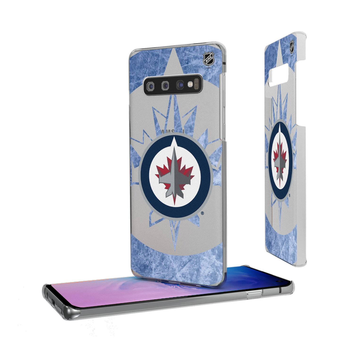 Alt View 3. Keyscaper - Winnipeg Jets Galaxy Clear Ice Case - S23 Ultra - Multicolor.