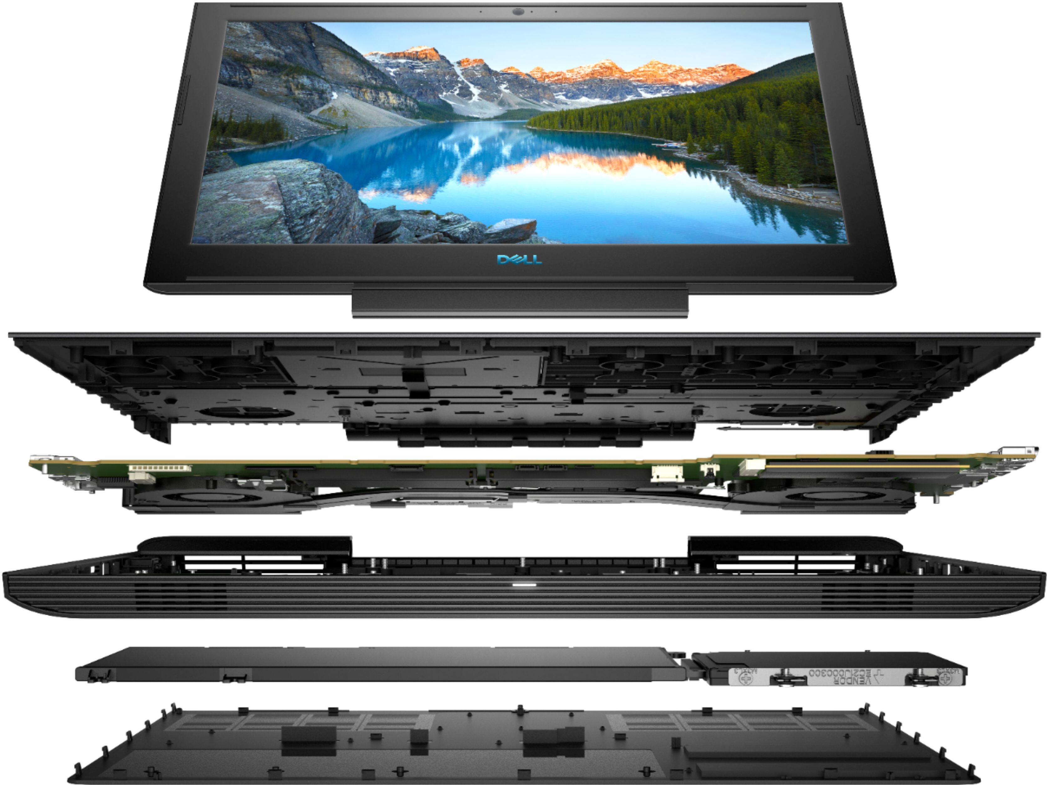 Alt View 12. Dell - G7 15.6" Gaming Laptop - Intel Core i7- 16GB Memory - NVIDIA GeForce GTX 1060 - 128GB Solid State Drive + 1TB Hard Drive - Licorice Black.