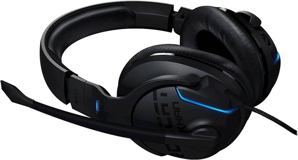 Zoom In On Alt View Zoom 12. Roccat - Khan Aimo Rgb Wired Hi-Res 7.1 Surround Sound Gaming Headset - Black.