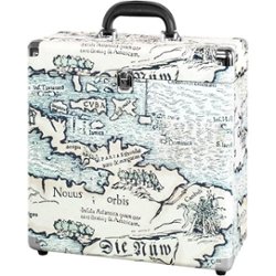 Victrola - Storage Case for Vinyl Turntable Records - Map - Front_Zoom