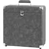 Front. Victrola - Storage Case for Vinyl Turntable Records - Gray.