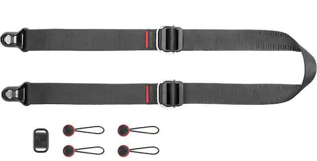 Angle. Peak Design - Slide Lite Camera Strap - Black.