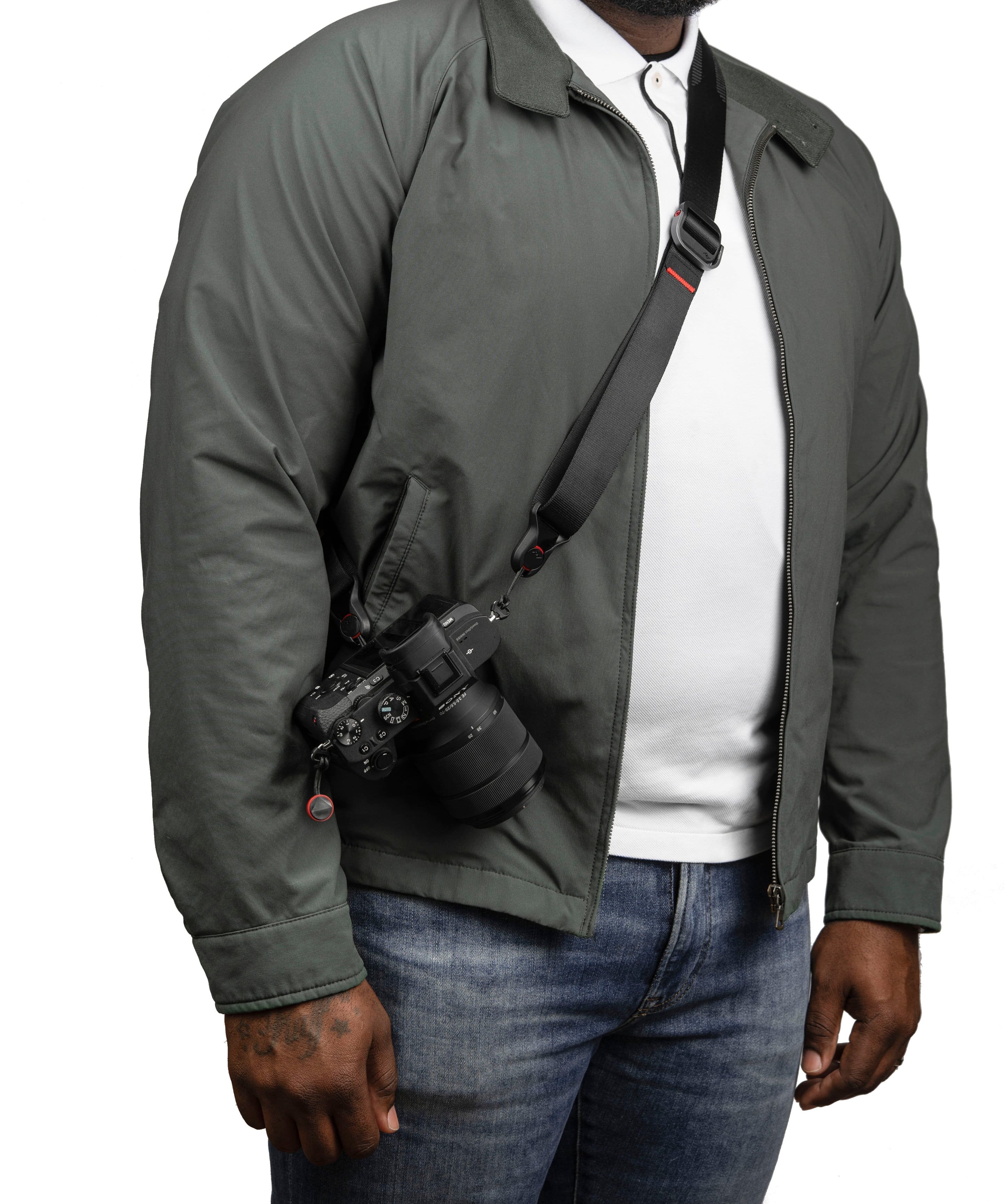 Alt View 16. Peak Design - Slide Lite Camera Strap - Black.