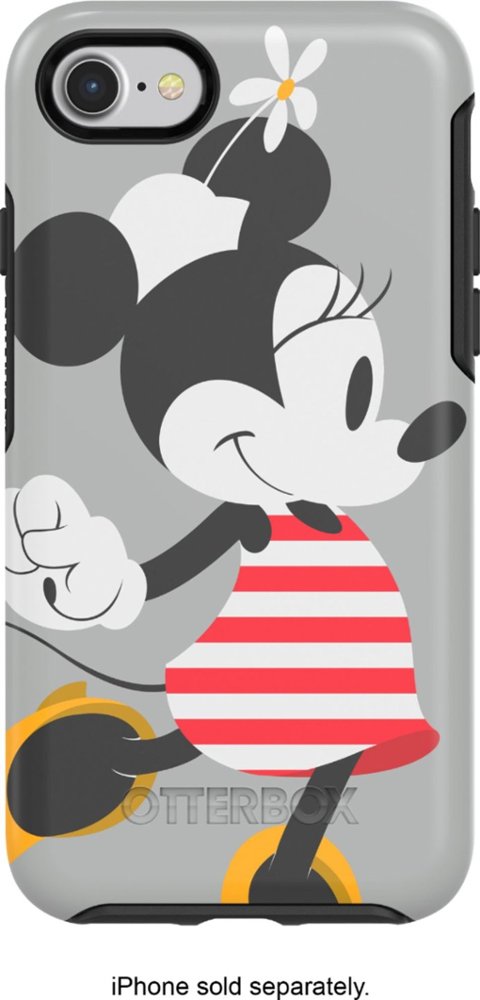 symmetry series disney classics case for apple iphone 7 and 8 - disney minnie stripes