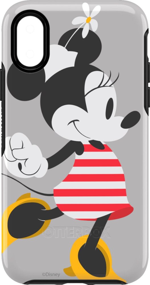 symmetry series disney classics case for apple iphone x and xs - disney minnie stripes