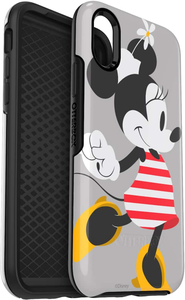 symmetry series disney classics case for apple iphone x and xs - disney minnie stripes